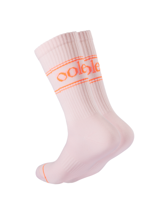 ooley Damen Socken Pastel Neon Flamingo orange