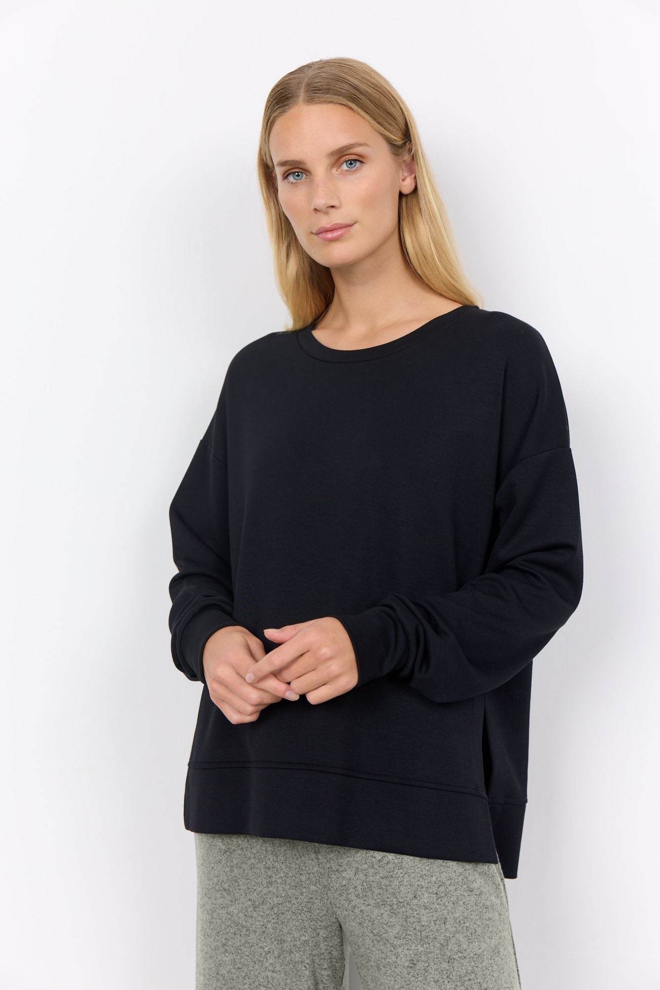 Soyaconcept Damen Sweatshirt SC-BANU 164 schwarz