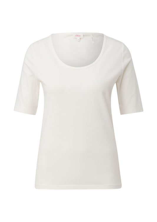 s. Oliver Damen Shirt weiß