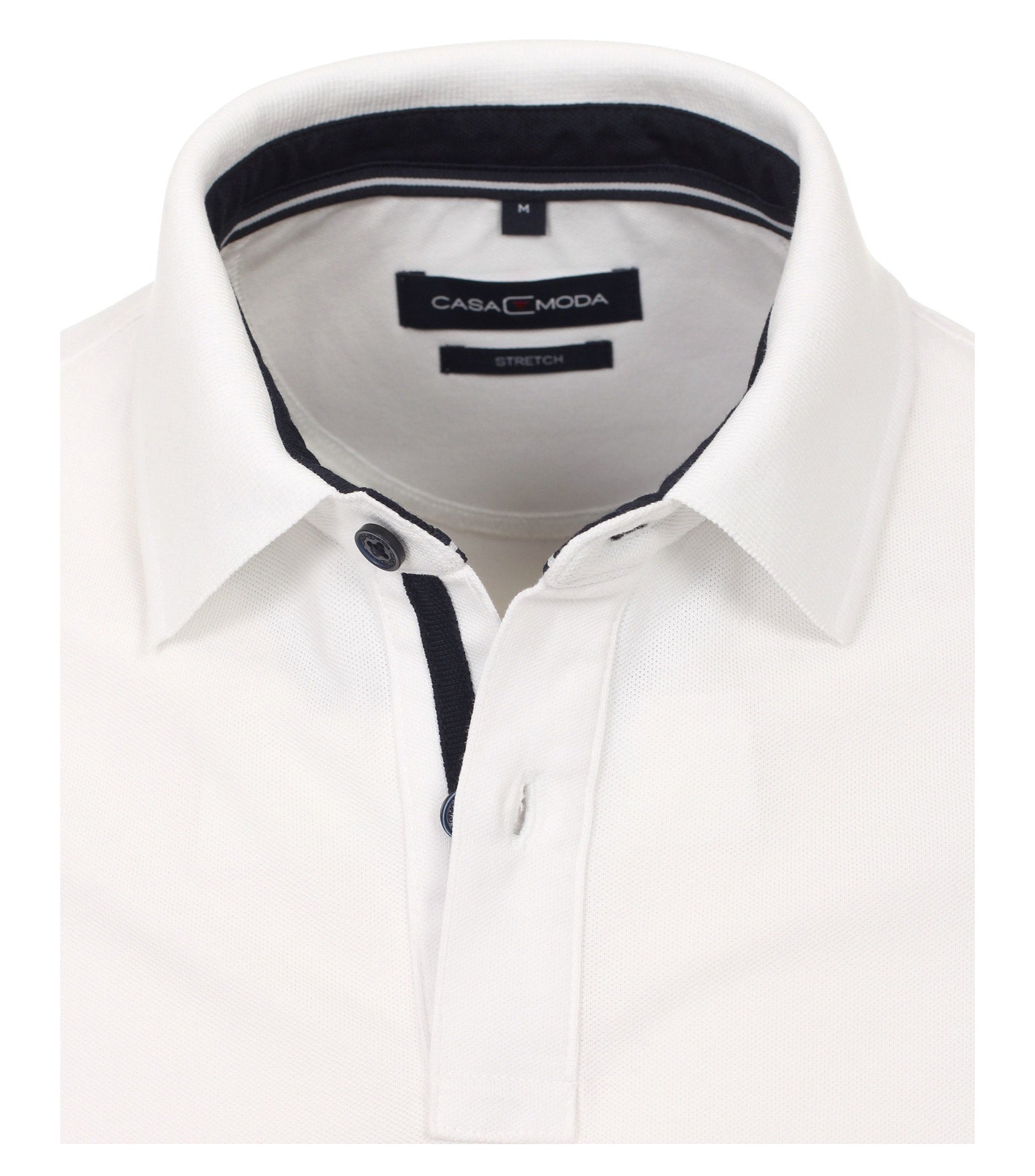 Casa Moda Herren Poloshirt in Weiß weiß