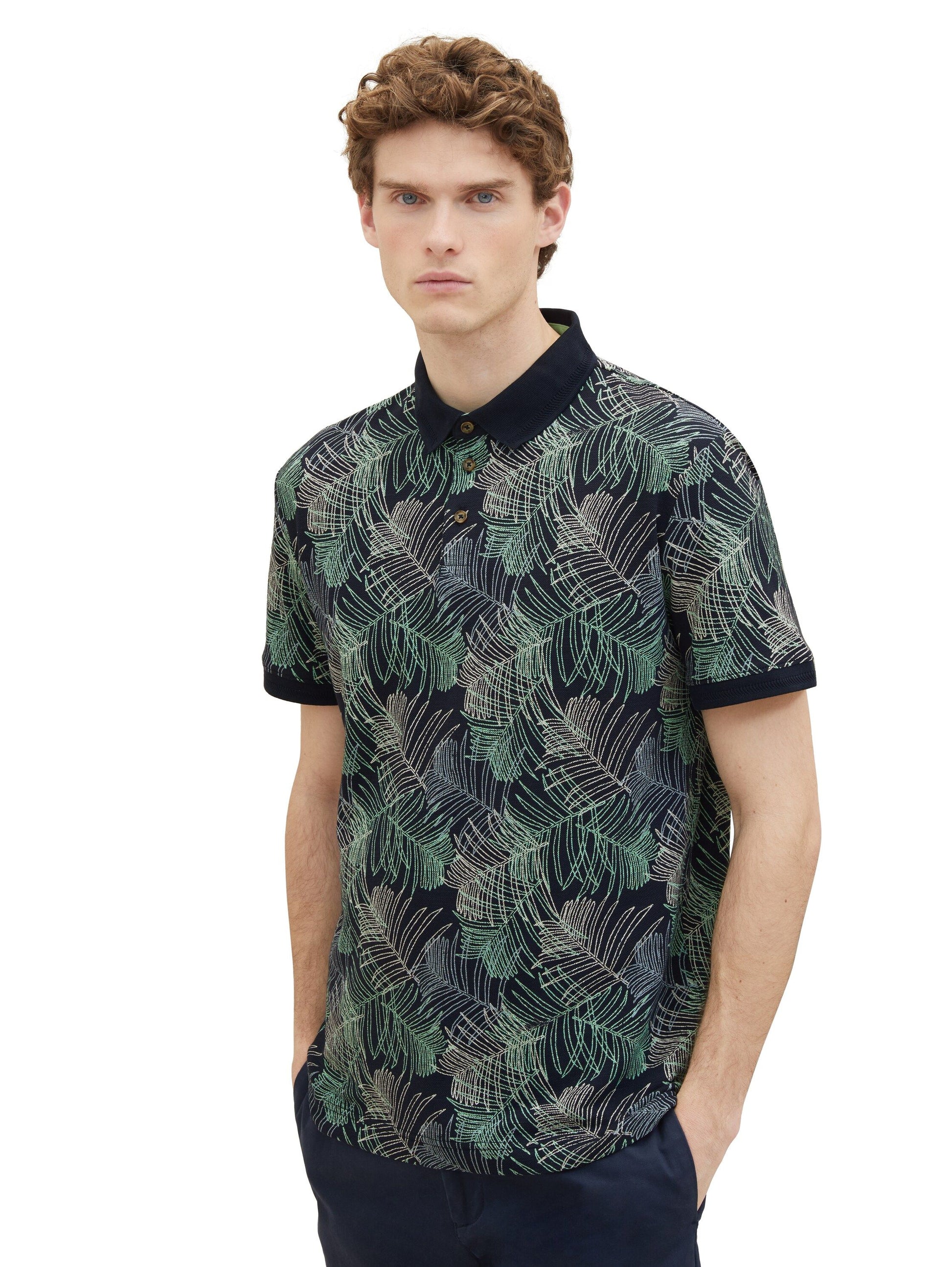 Tom Tailor Herren Poloshirt blau