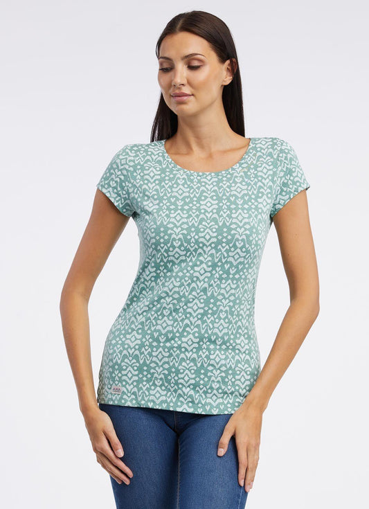 Ragwear Damen Shirt Mintt Ikat grün