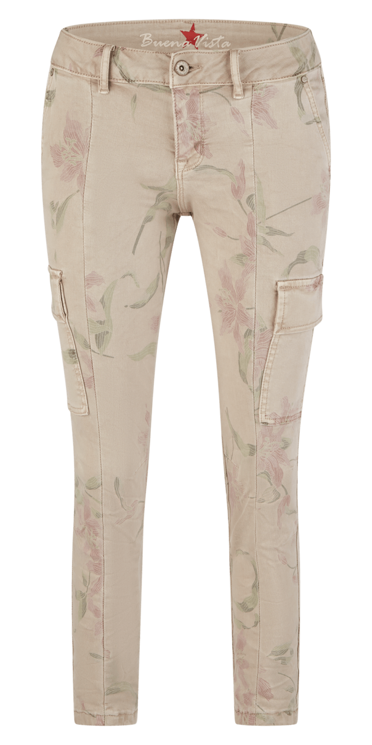 Buena Vista Damen Jeans Cargo 7/8 stretch twill