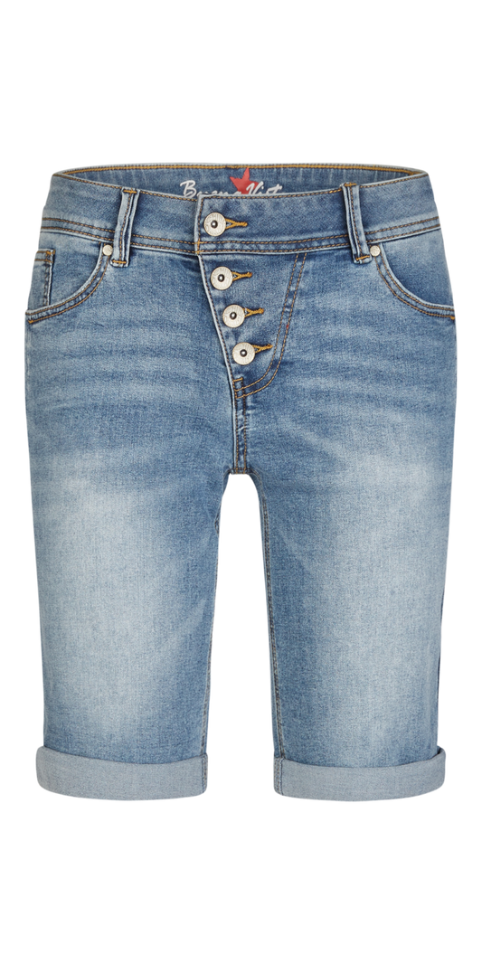 Buena Vista Damen Jeans Malibu-Short stretch denim