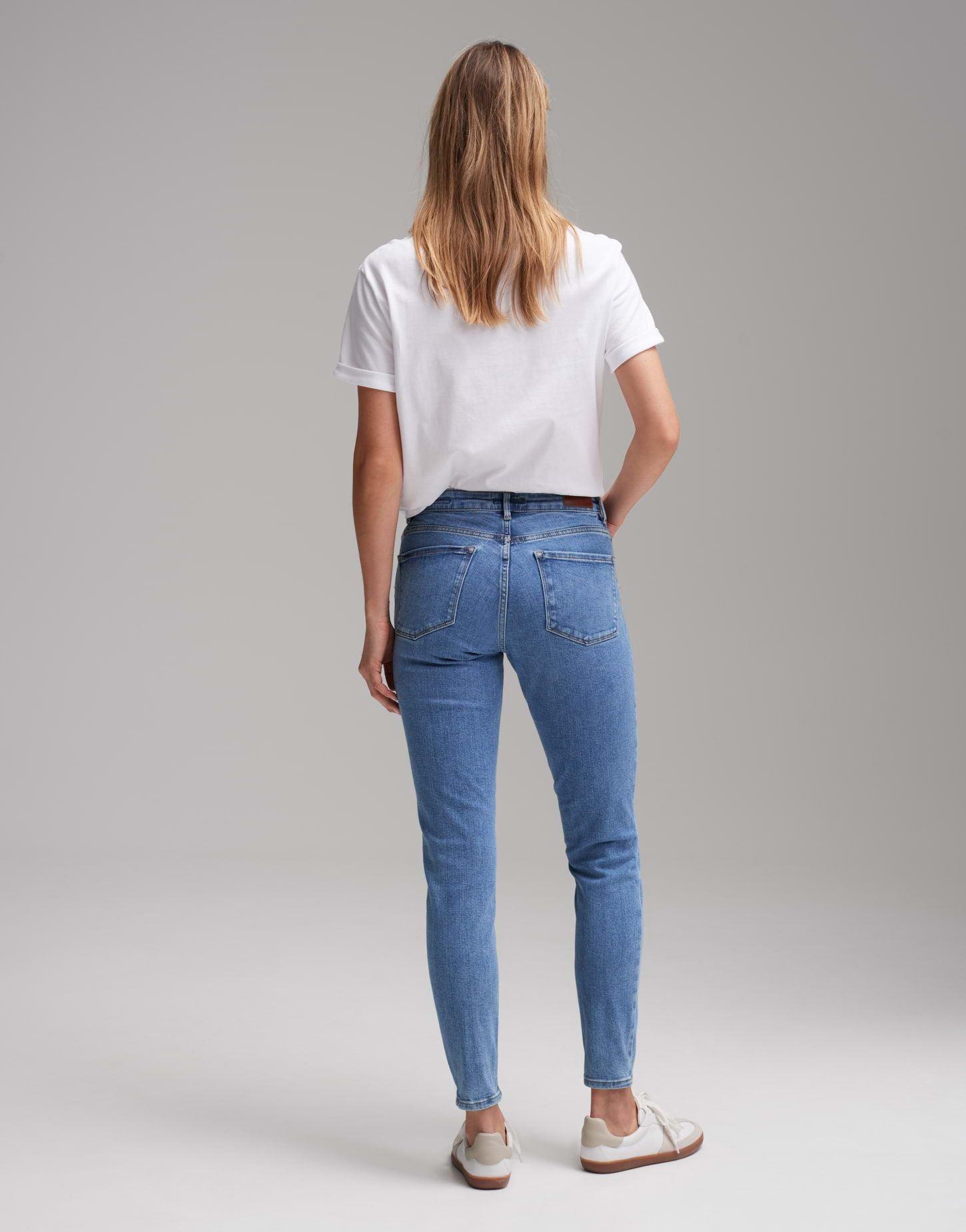 Opus Damen Jeans Elma ocean blue - Jaacks Fashion