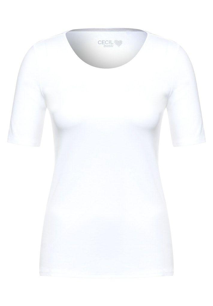 Cecil Damen T-Shirt in Unifarbe - Jaacks Fashion