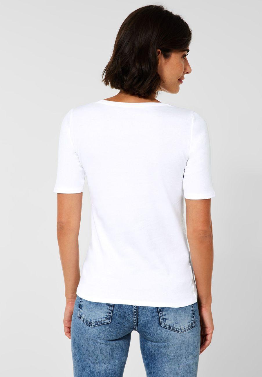 Cecil Damen T-Shirt in Unifarbe - Jaacks Fashion