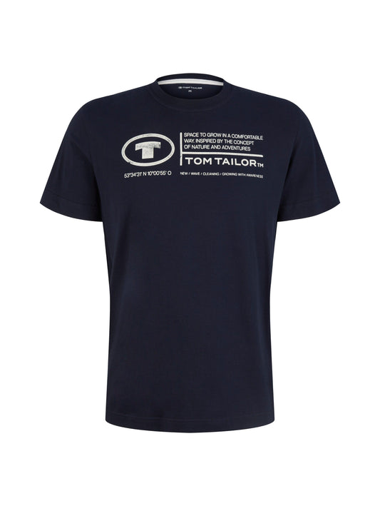 Tom Tailor Herren T-Shirt mit Print