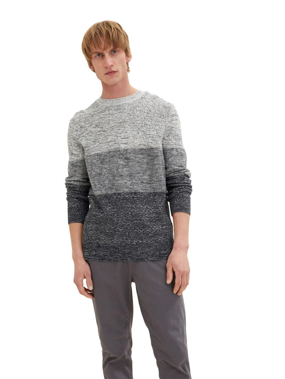 Tom Tailor Herren Strickpullover mit Struktur - Jaacks Fashion