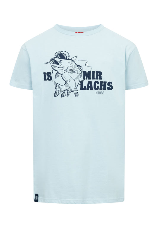 derbe Herren T-Shirt "Is mir Lachs"