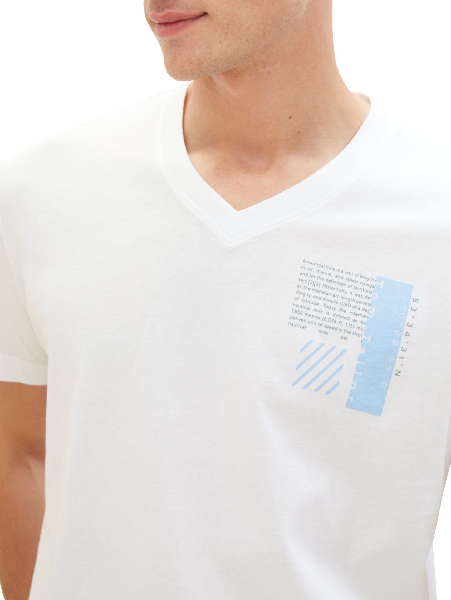 Tom Tailor Herren T-Shirt mit Bio-Baumwolle
