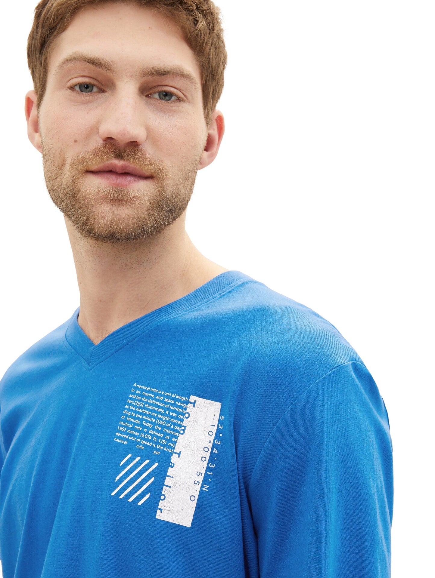 Tom Tailor Herren T-Shirt mit Bio-Baumwolle