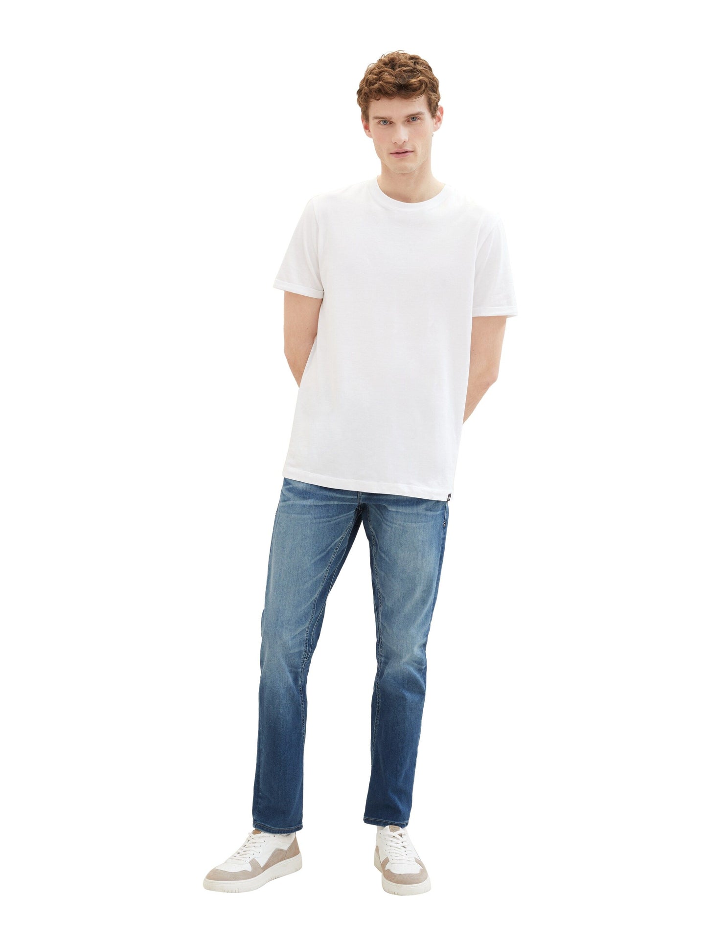 Tom Tailor Herren Regular Tapered Jeans mit recycelter Baumwolle