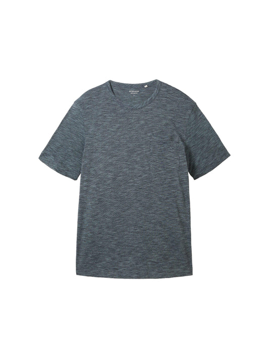 T-Shirt in Melange Optik XXXL grau